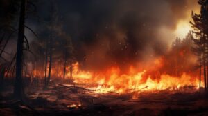Santa Ana winds feeding fire